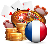 drapeau français jetons roulette cartes